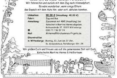 Infoblatt Kinderrüstzeit