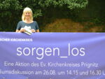 Eva-Maria Menard präsentiert die Aktion sorgen_los