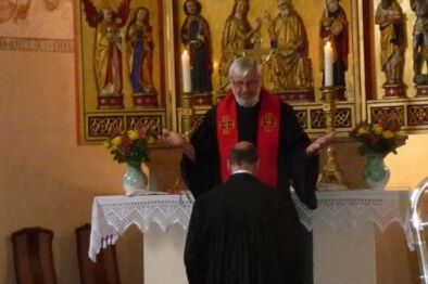 Segnung von Pfarrer Merten