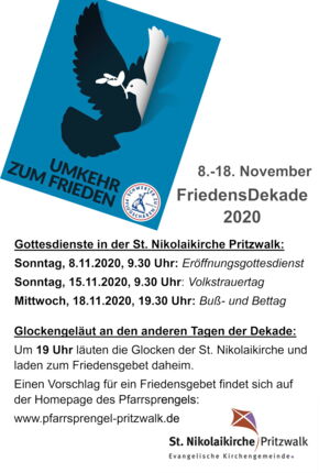 Plakat Friedensdekade